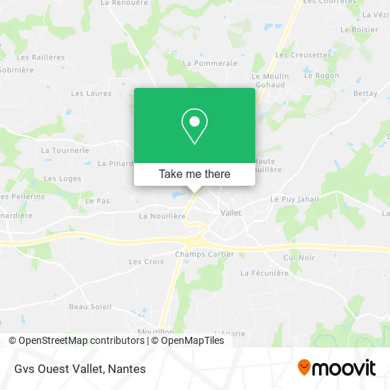 Gvs Ouest Vallet map