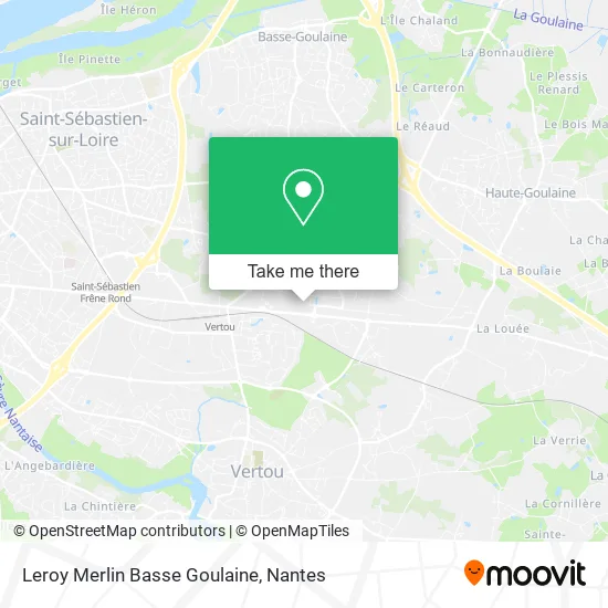 Leroy Merlin Basse Goulaine map