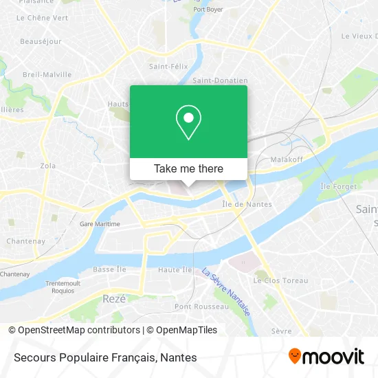Secours Populaire Français map