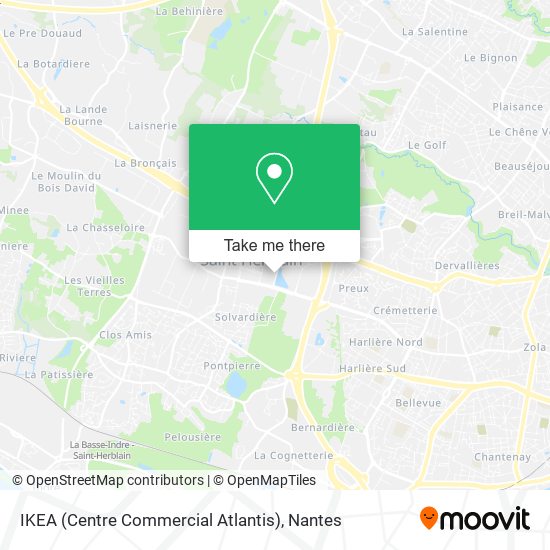 IKEA (Centre Commercial Atlantis) map