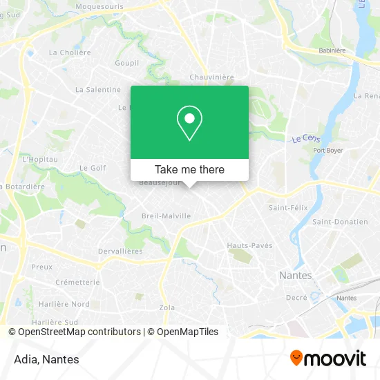 Mapa Adia