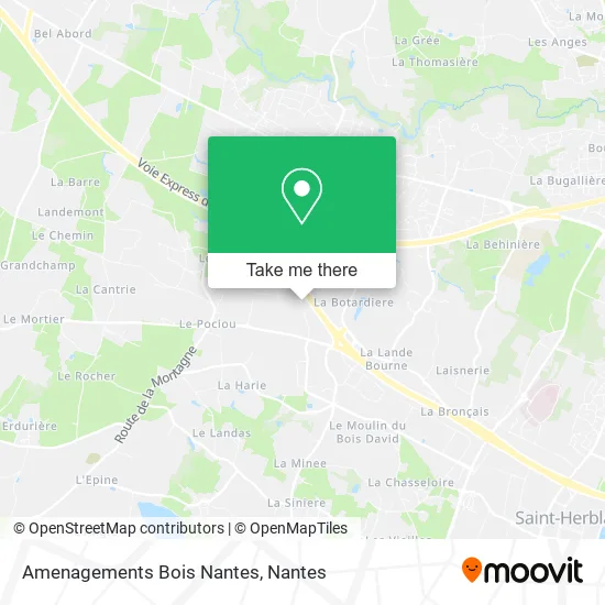 Amenagements Bois Nantes map