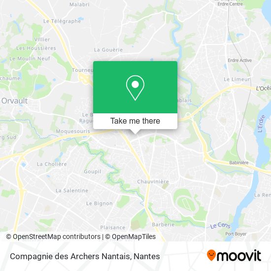 Mapa Compagnie des Archers Nantais