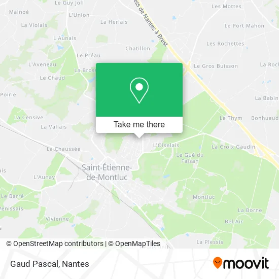 Mapa Gaud Pascal