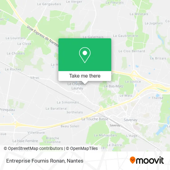 Entreprise Fournis Ronan map