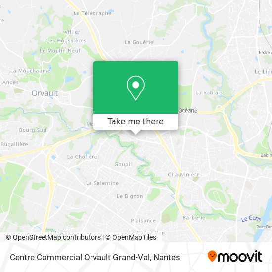 Centre Commercial Orvault Grand-Val map