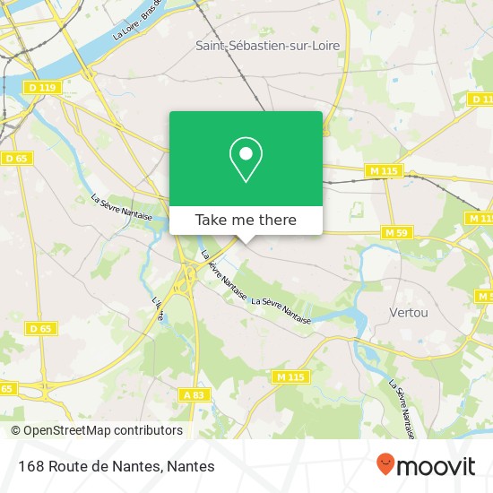 Mapa 168 Route de Nantes