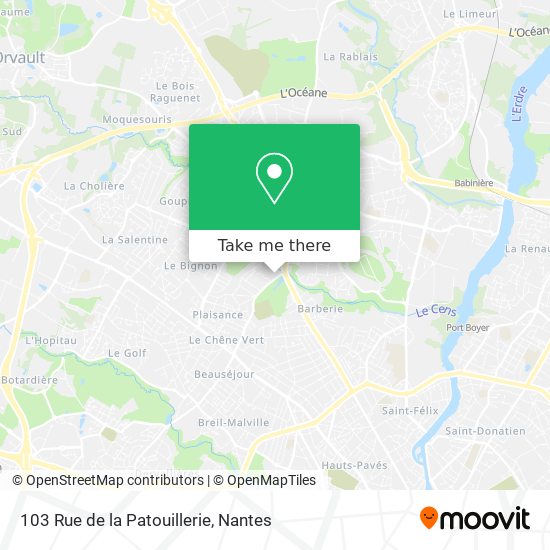 Mapa 103 Rue de la Patouillerie