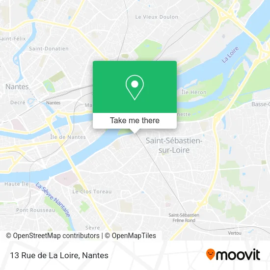 Mapa 13 Rue de La Loire