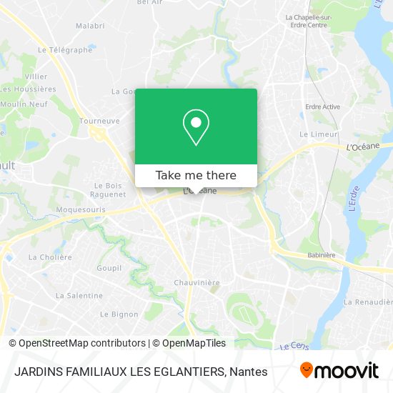 JARDINS FAMILIAUX LES EGLANTIERS map