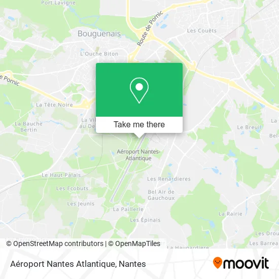 Mapa Aéroport Nantes Atlantique