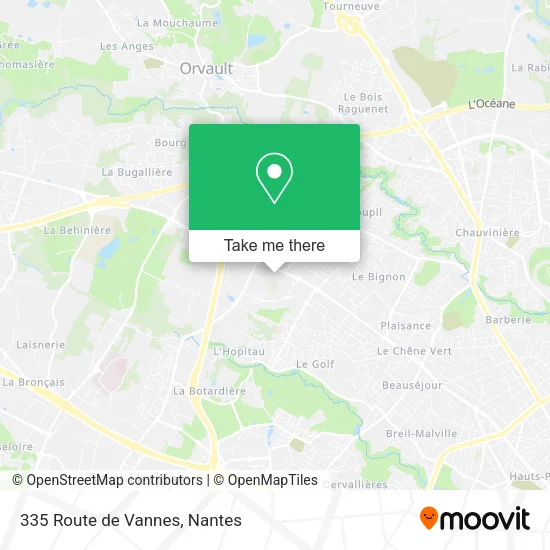 Mapa 335 Route de Vannes