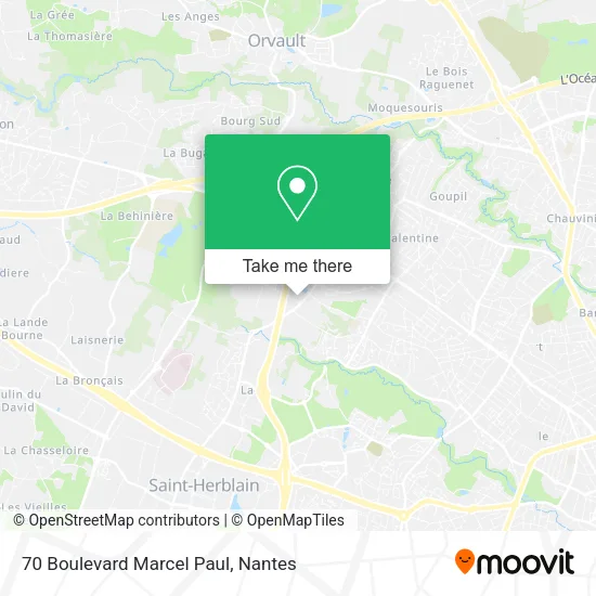 Mapa 70 Boulevard Marcel Paul