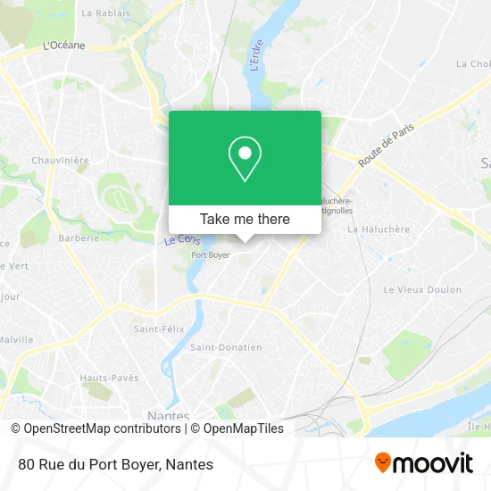 Mapa 80 Rue du Port Boyer