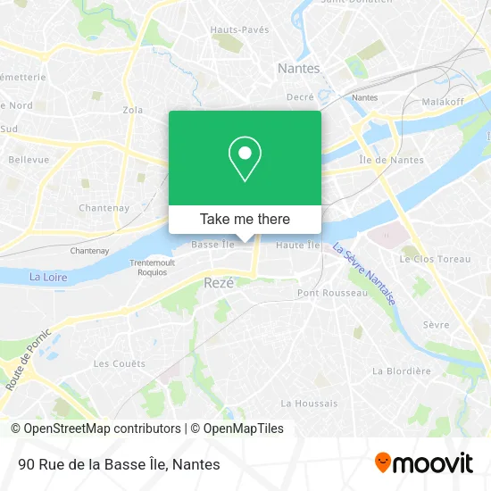 Mapa 90 Rue de la Basse Île