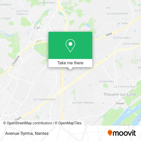 Mapa Avenue Syrma