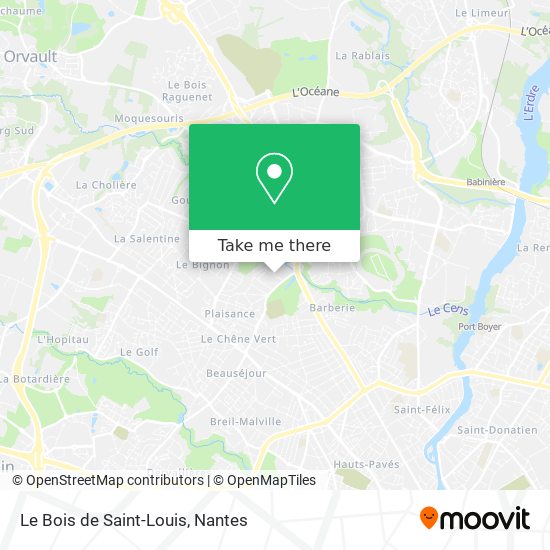 Mapa Le Bois de Saint-Louis