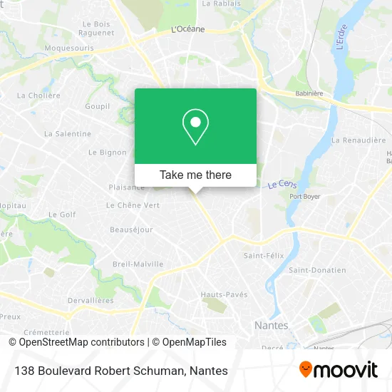 Mapa 138 Boulevard Robert Schuman