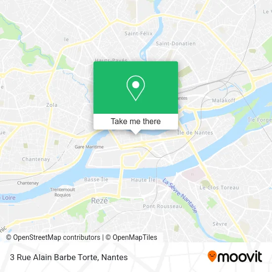 Mapa 3 Rue Alain Barbe Torte