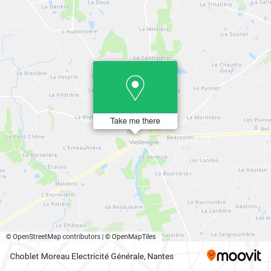 Choblet Moreau Electricité Générale map