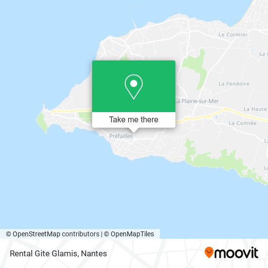 Mapa Rental Gite Glamis