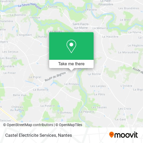 Mapa Castel Electricite Services