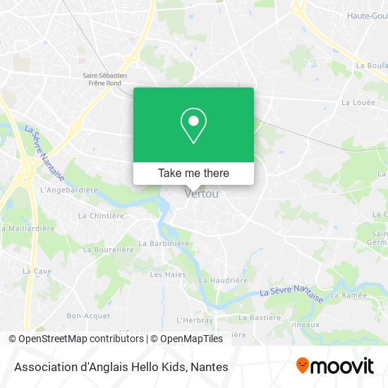 Association d'Anglais Hello Kids map