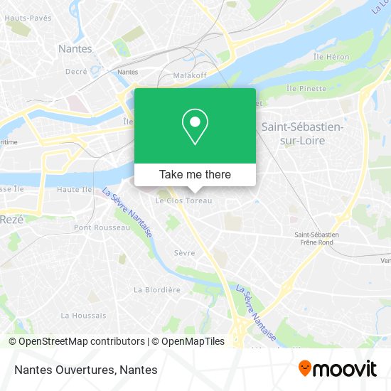 Mapa Nantes Ouvertures