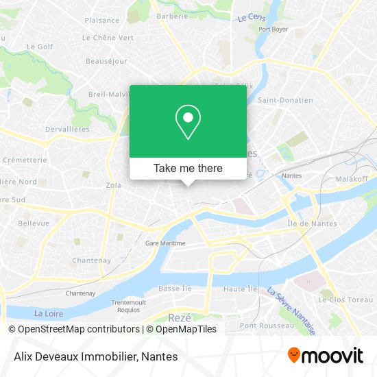 Alix Deveaux Immobilier map