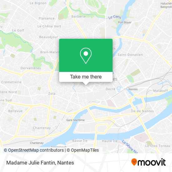 Mapa Madame Julie Fantin