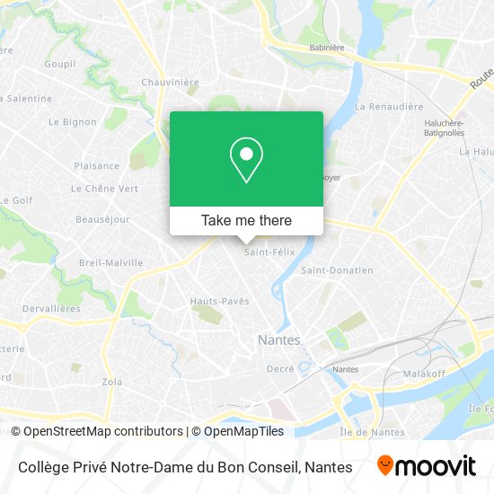 Collège Privé Notre-Dame du Bon Conseil map