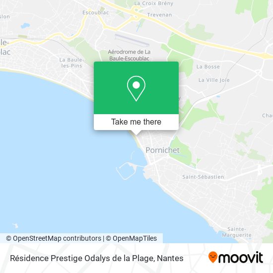 Résidence Prestige Odalys de la Plage map