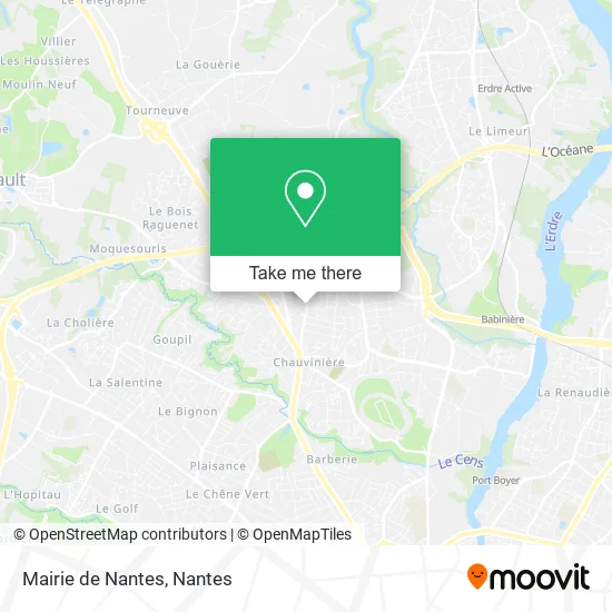 Mapa Mairie de Nantes