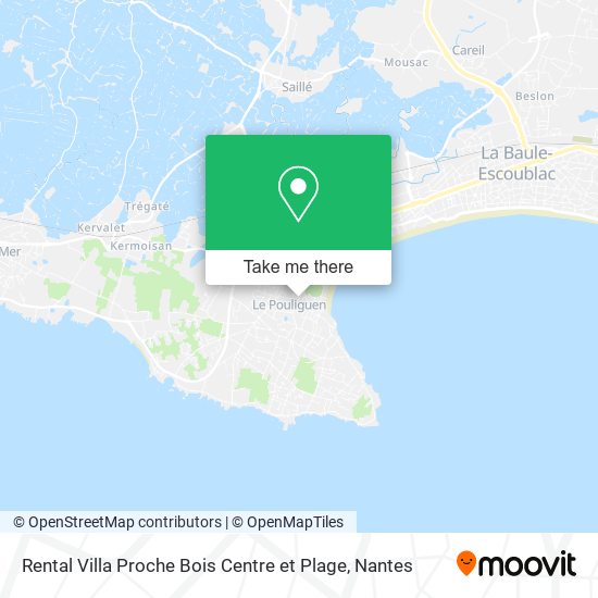 Rental Villa Proche Bois Centre et Plage map