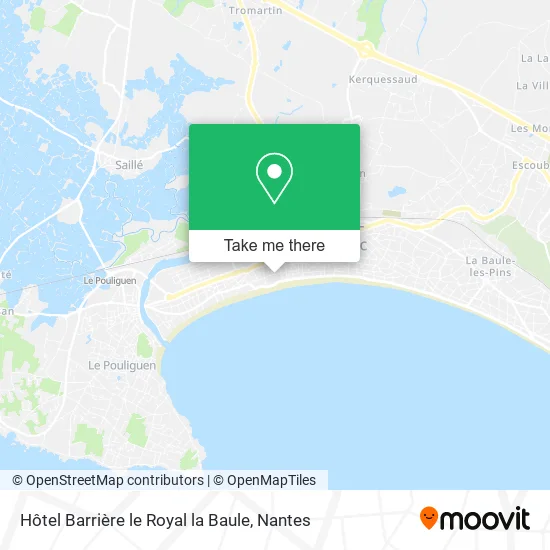 Mapa Hôtel Barrière le Royal la Baule