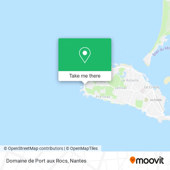 Mapa Domaine de Port aux Rocs
