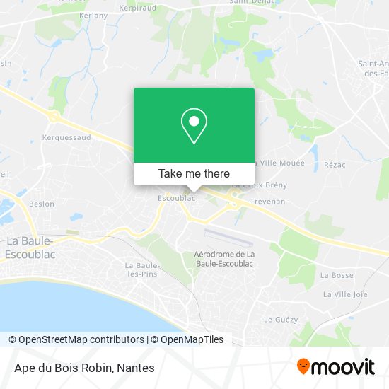 Mapa Ape du Bois Robin