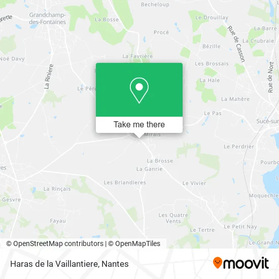 Haras de la Vaillantiere map