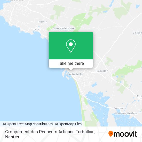 Mapa Groupement des Pecheurs Artisans Turballais