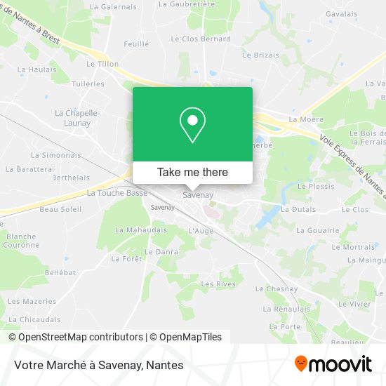 Mapa Votre Marché à Savenay