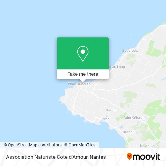 Mapa Association Naturiste Cote d'Amour