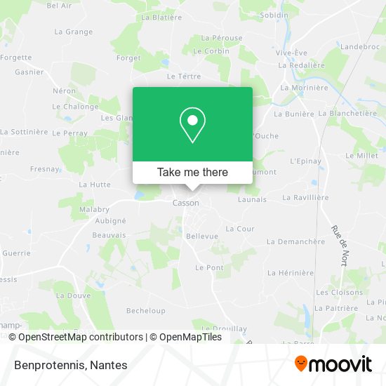 Benprotennis map