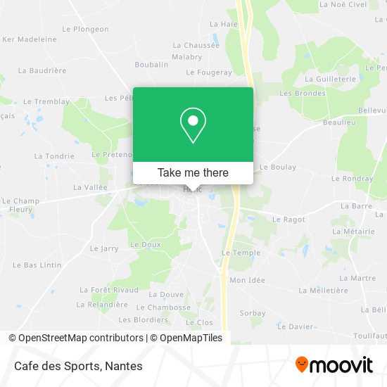 Cafe des Sports map