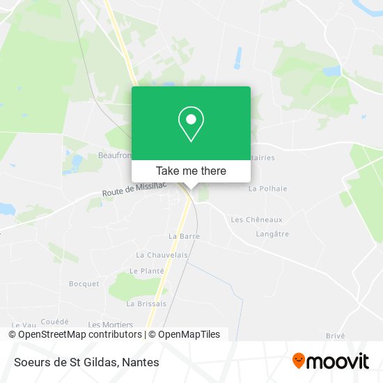 Soeurs de St Gildas map