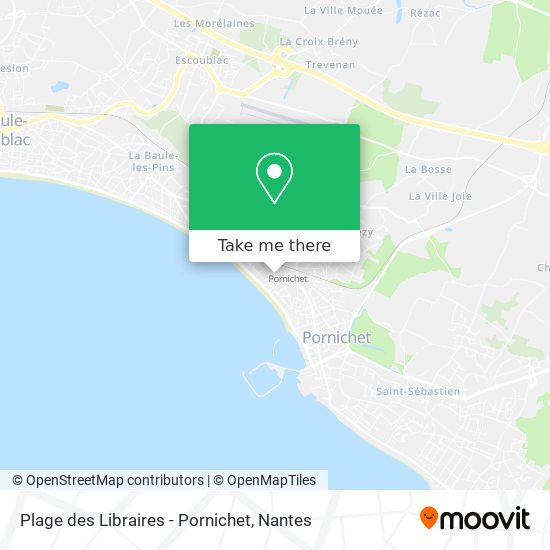 Mapa Plage des Libraires - Pornichet