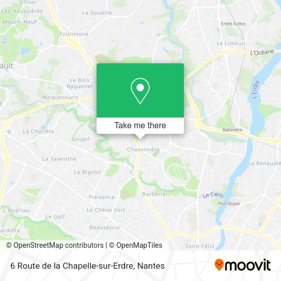 Mapa 6 Route de la Chapelle-sur-Erdre