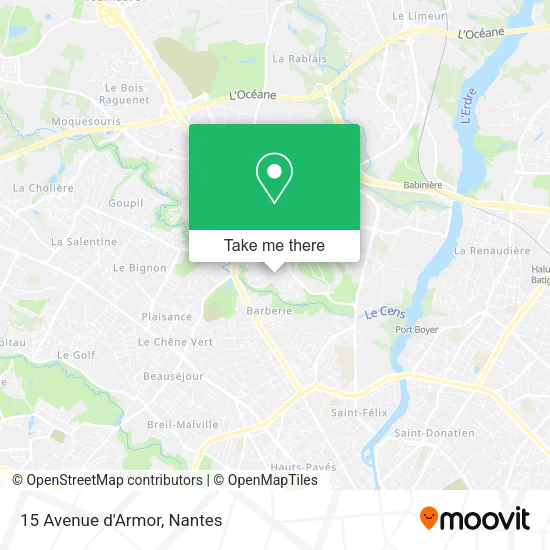 15 Avenue d'Armor map