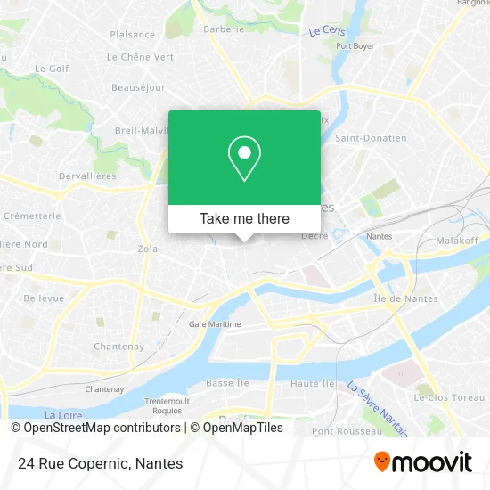 Mapa 24 Rue Copernic