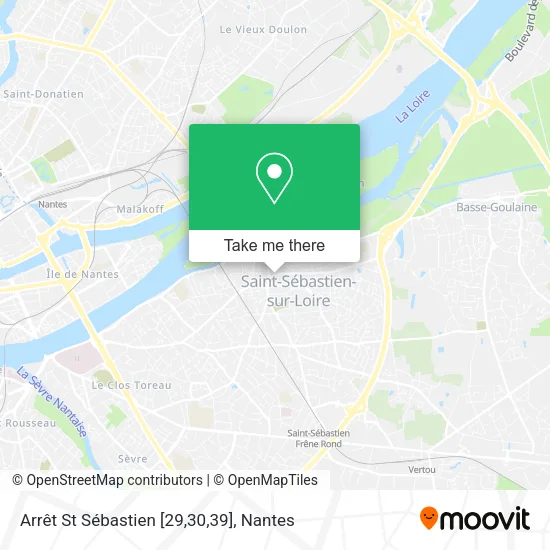 Mapa Arrêt St Sébastien [29,30,39]