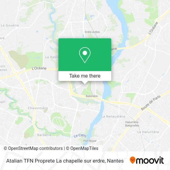Mapa Atalian TFN Proprete La chapelle sur erdre